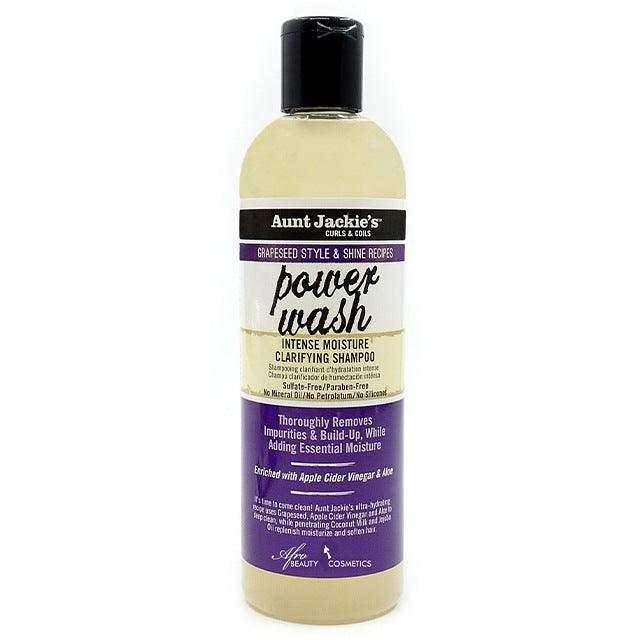 Aunt Jackie's Grapeseed Power Wash Intense Moisture Clarifying Shampoo 355ml - Beauty and Hair Supply