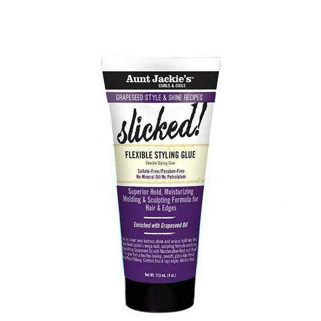 Aunt Jackie's Grapeseed Slicked! Flexible Styling Glue 113ml - Beauty and Hair Supply
