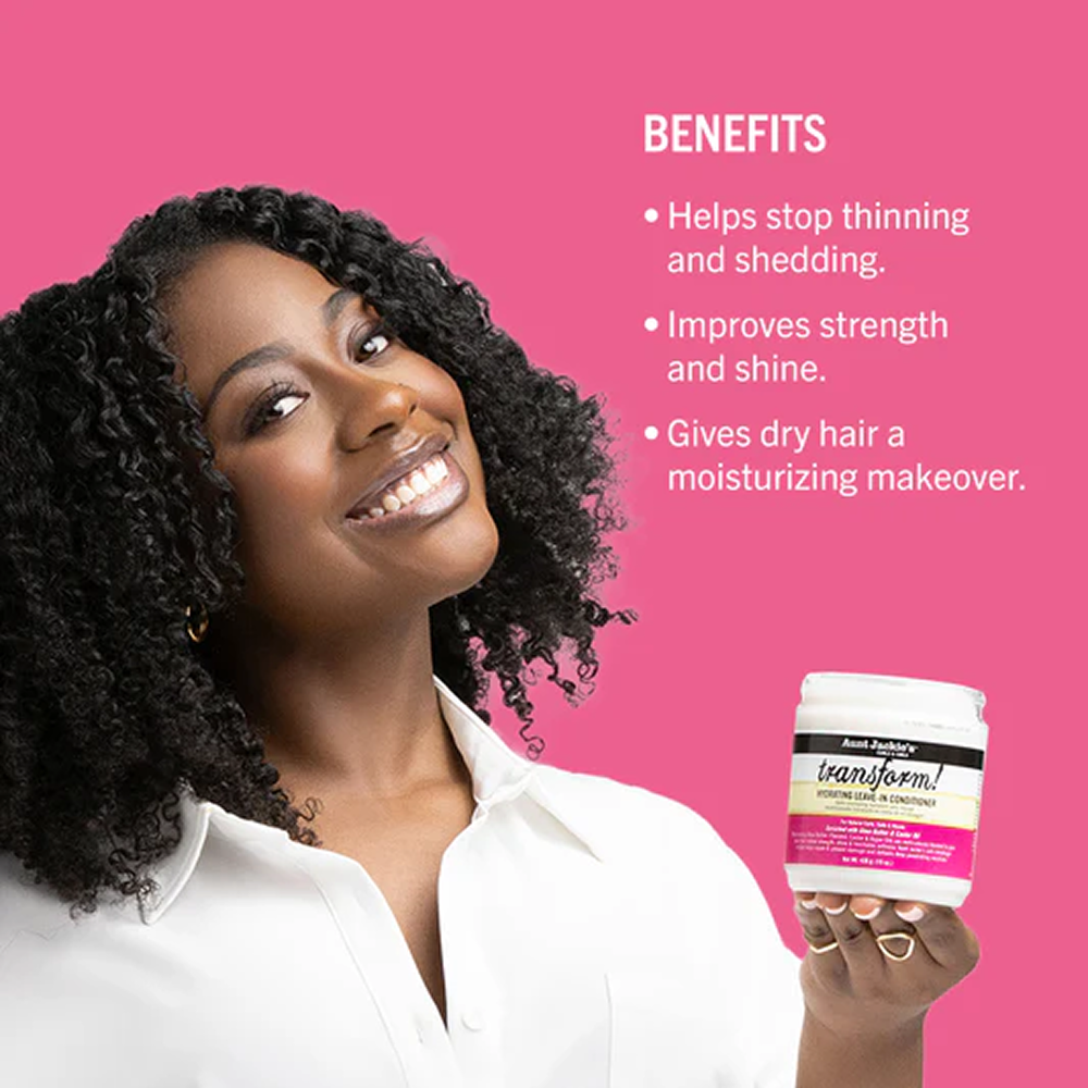 Aunt Jackie’s Transform! Hydrating Leave-In Conditioner 426g-All-Beauty and hair supply