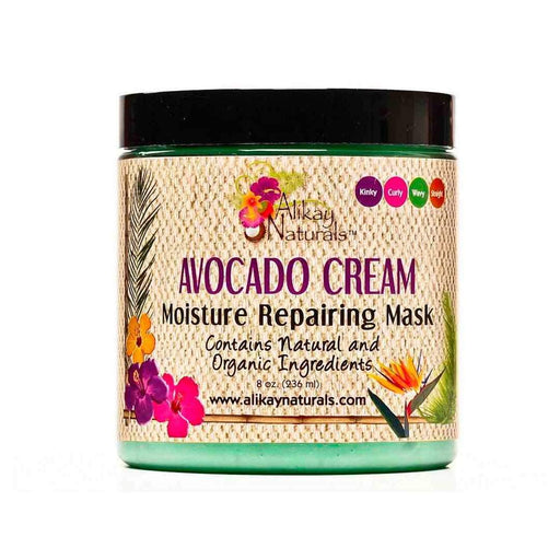 Avocado Cream Moisture Repairing Mascarilla Alikay Naturals - Beauty and Hair Supply