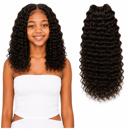 Kuknus Synthetic Baby Beach Curl Bulk 14"