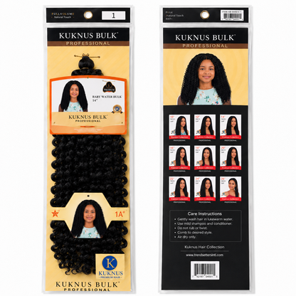 Kuknus Baby Water Bulk Synthetic Braids Hair 14"