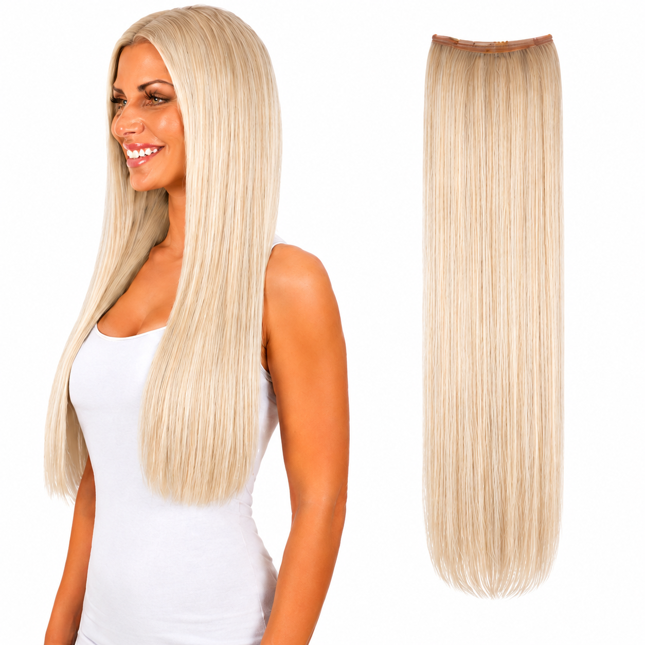 Ei Luxury 100% Human Hair 7 Pcs Clip-in Extensions 22"