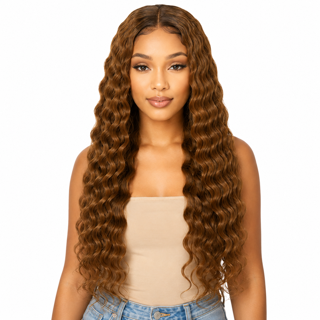 Ei Brazilian 100% Unprocessed Virgin Brazilian Human Hair Extension Deep Wave Natural