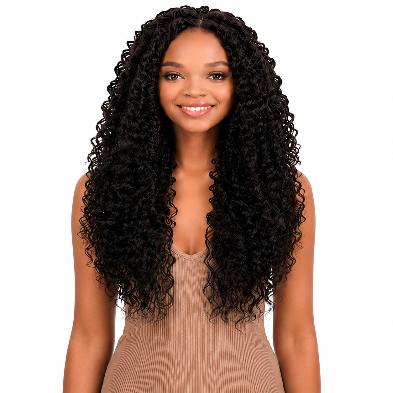 Kuknus Baby Beach Curl Bulk Synthetic Braiding Hair