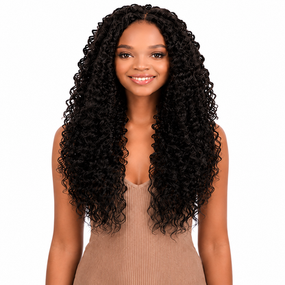 Kuknus Baby Beach Curl Bulk Synthetic Braiding Hair