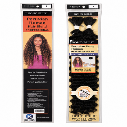 Kuknus Boho Deep Twist Bulk Synthetic Braiding Hair