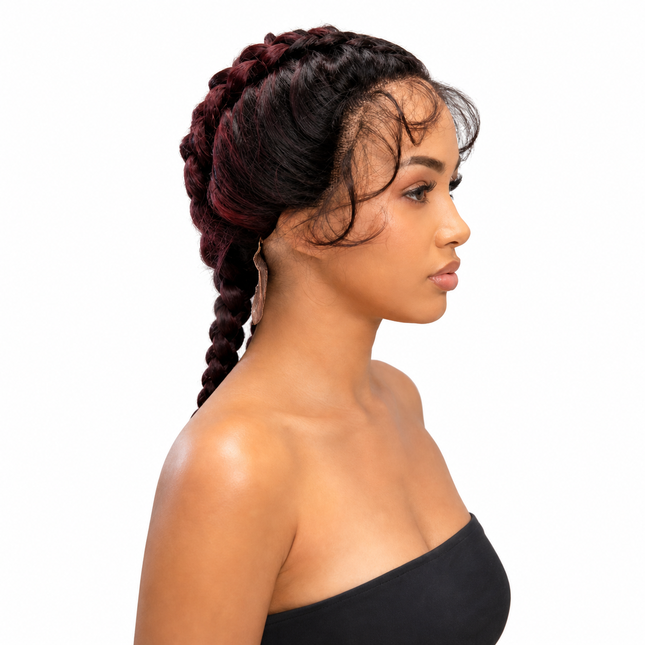 Kuknus Poonam - Synthetic Braids Lace Front Wig