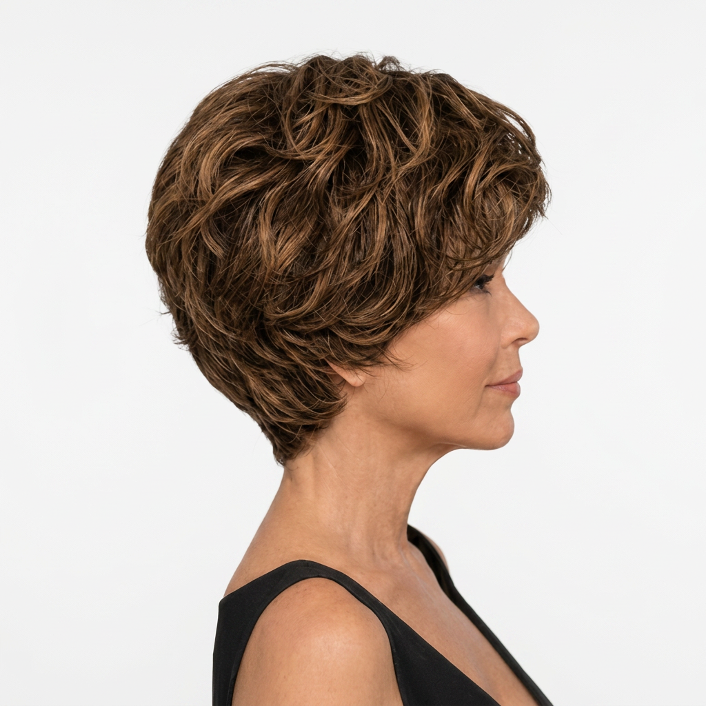 Kuknus Javeeria -  Premium Synthetic Short Curly wig