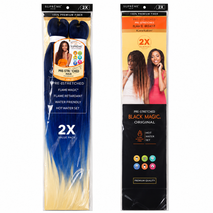 Kuknus Braids 2x Value Pack Pre-Stretched 26"