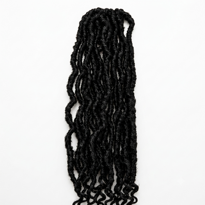 Kuknus Style Dread Lock Wavy Bulk Braiding Hair