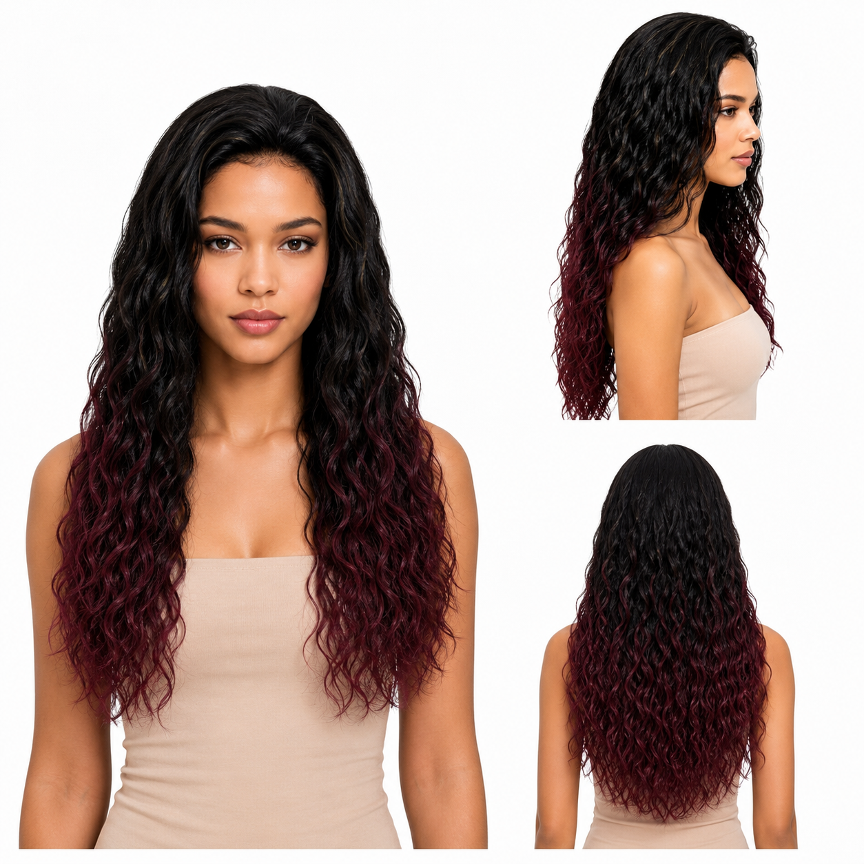 Kuknus Dumba2 - Synthetic Lace Front Wig with Natural Baby Hairline