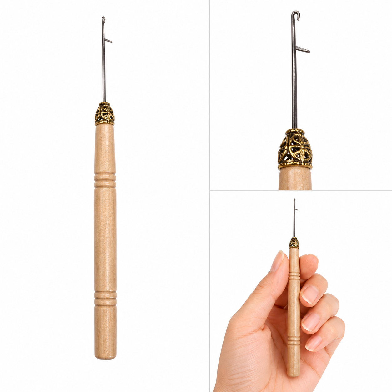 SAIFI Wooden Straight Ventilating Hook