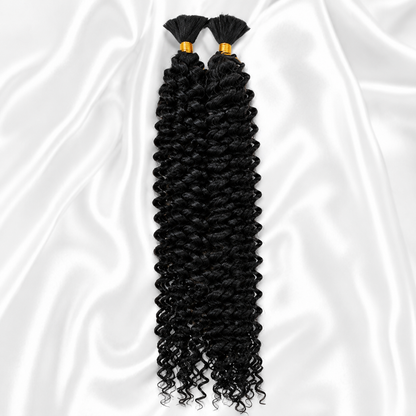 Kuknus Style Boho Water Wave Bulk Human Braiding Hair