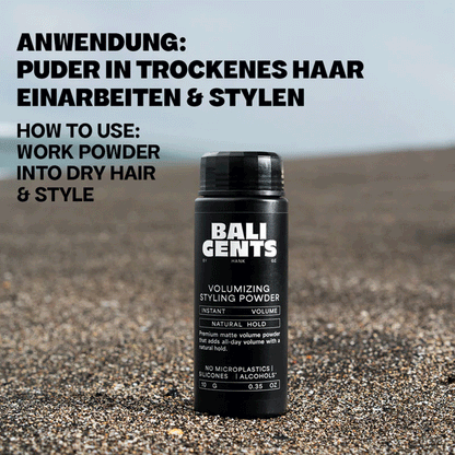 Bali Curls Bali Gents Volumizing Styling Powder 10g-Styling Powder-Beauty and hair supply
