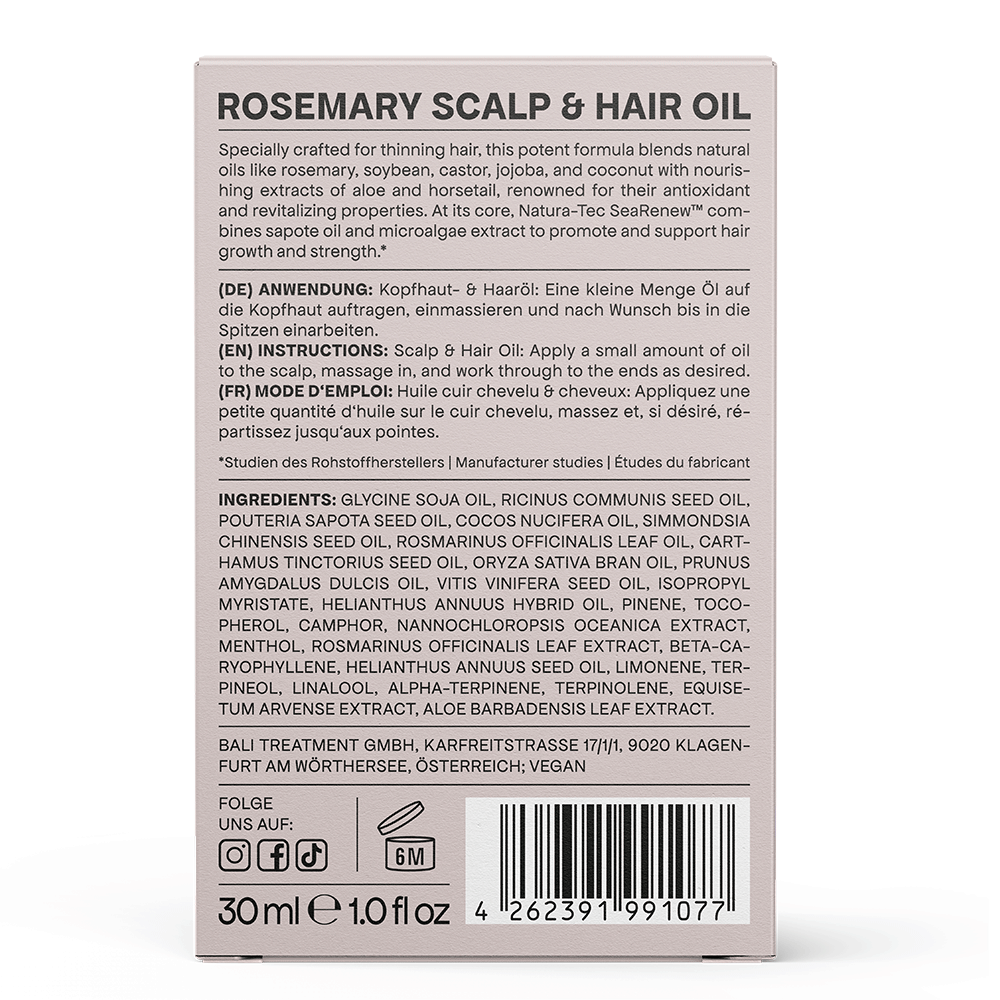 Bali Curls Rosemary Grow Scalp &amp; Hair Oil 30ml-Hair Oil-Beauty and hair supply