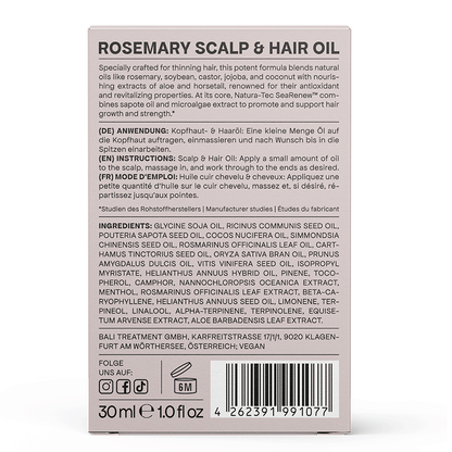 Bali Curls Rosemary Grow Scalp &amp; Hair Oil 30ml-Hair Oil-Beauty and hair supply