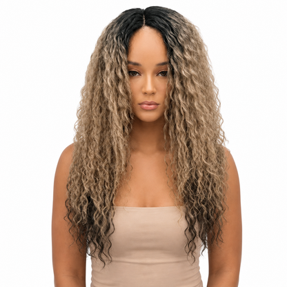 Kuknus HH Deep Wave - Synthetic Lace Front Wig