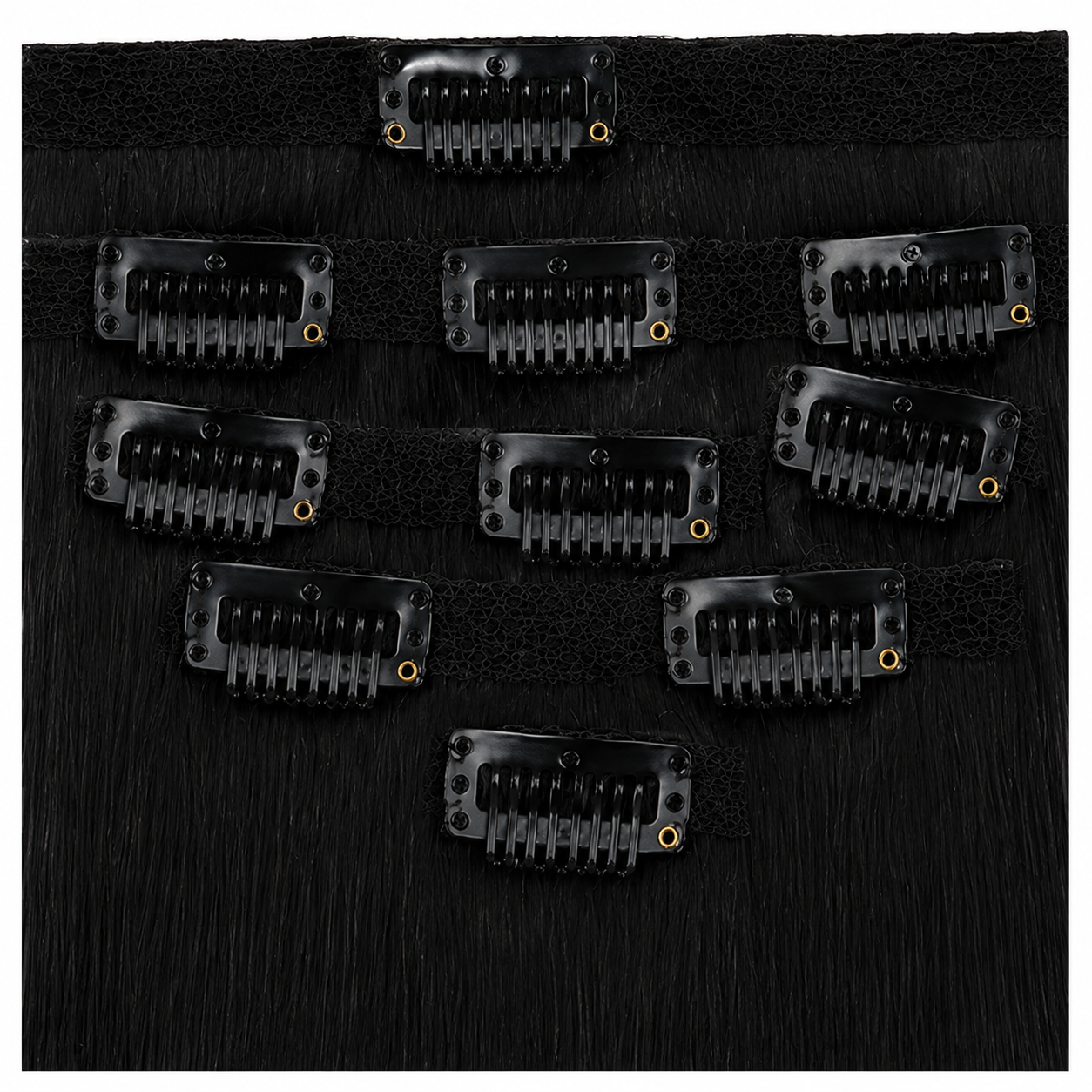 Kuknus Euro Clip-In Straight Synthetic Hair Extensions 18"