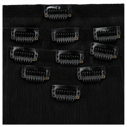 Kuknus Euro Clip-In Straight Synthetic Hair Extensions 18"
