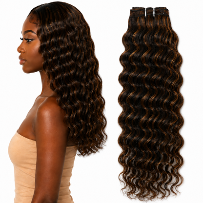 Ei Brazilian 100% Unprocessed Virgin Brazilian Human Hair Style: Deep Wave