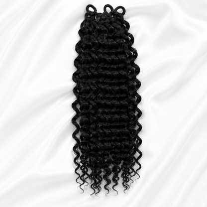 Kuknus Beach Curl Bulk Synthetic Braiding Hair, 20"