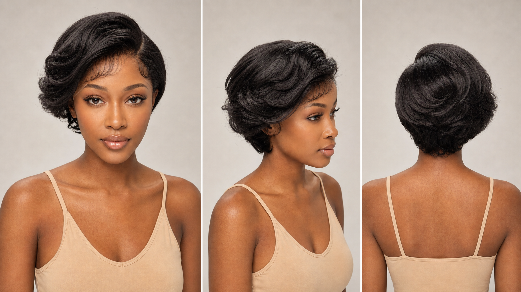 Kuknus Sundus Lace Front Bob Wig - Super Volume, Natural Baby Hairline