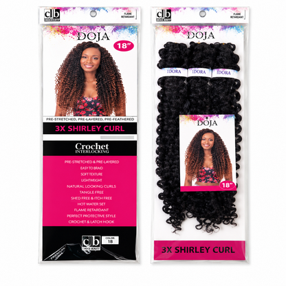 Darbro Doja 3X Shirley Curl Bulk Hair Extensions