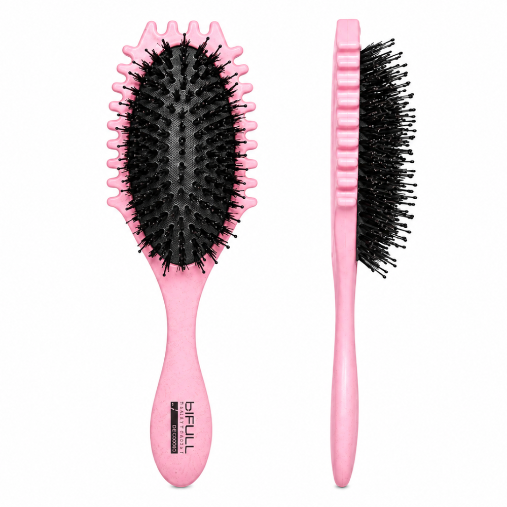 Bifull Hula Curl Styling Brush Curly Method Pink-Styling Brush-Beauty and hair supply