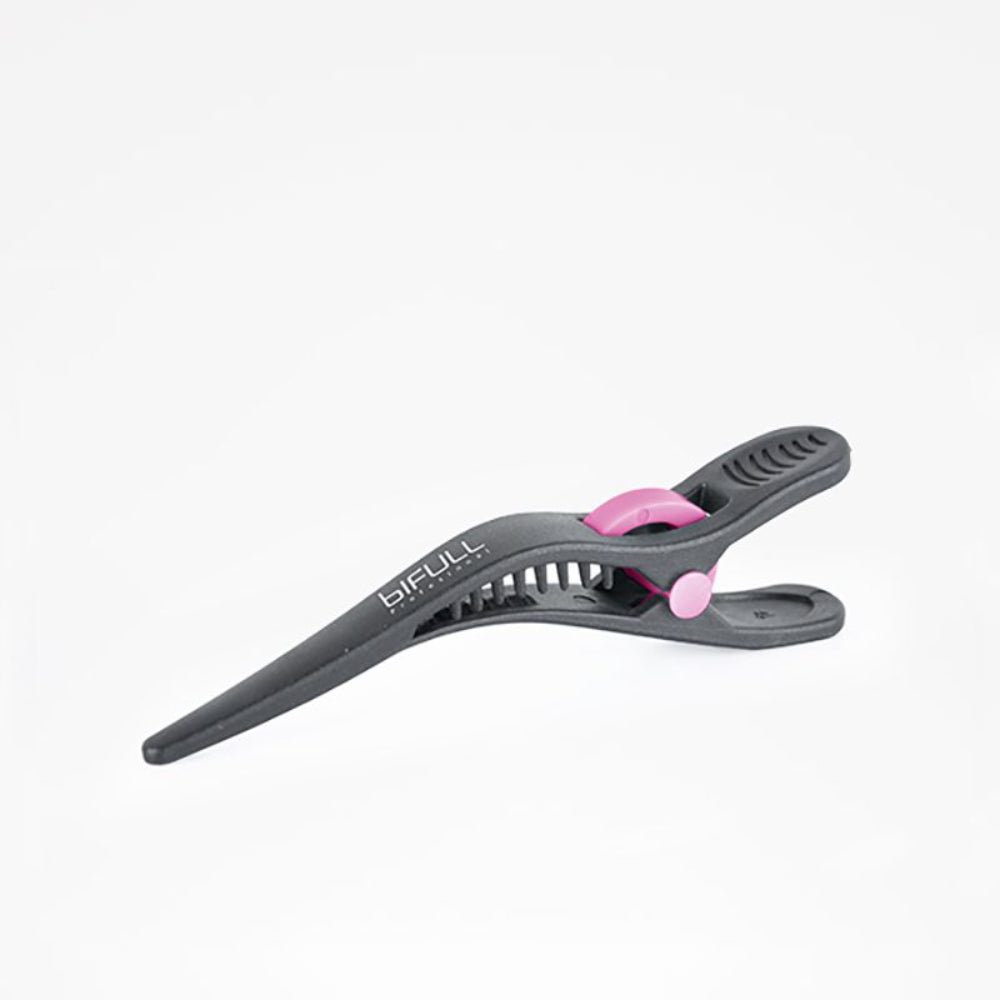 Bifull Sectioning Clips Black with Color Details (Pack of 4)-Hair Clips-Beauty and hair supply