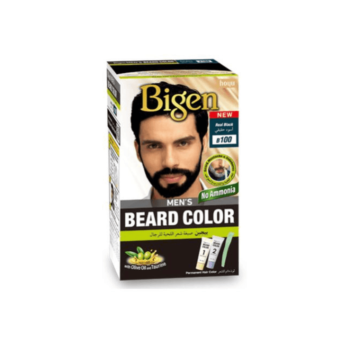 Bigen Men's Beard Colour #B100 - Real Black - Beauty and Hair Supply