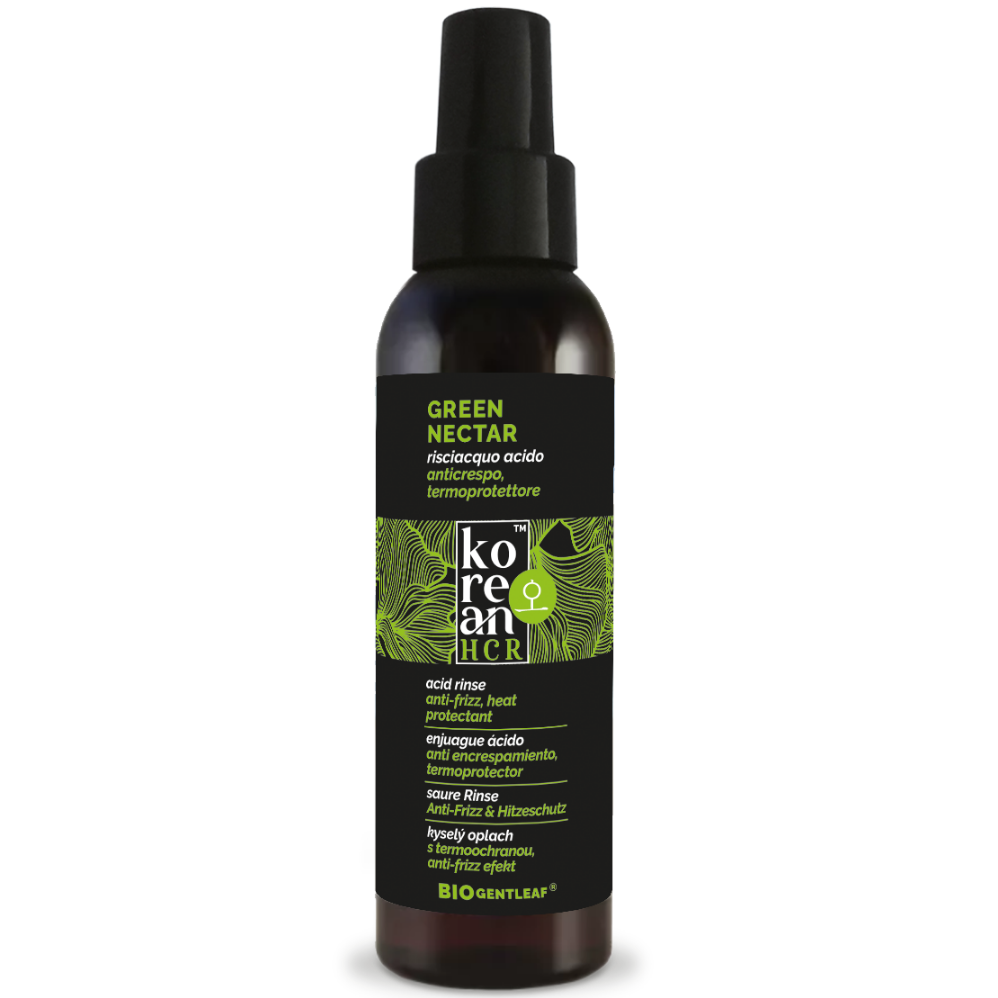Bio Gentleaf Korean HCR Green Nectar Anti-Frizz, Acid Rinse, Heat Protector 100ml-Heat Protectant-Beauty and hair supply
