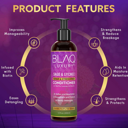 Blaq Sage &amp; Lychee Conditioner-All-Beauty and hair supply