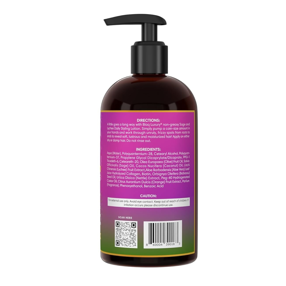 Blaq Sage &amp; Lychee Styling Lotion-All-Beauty and hair supply