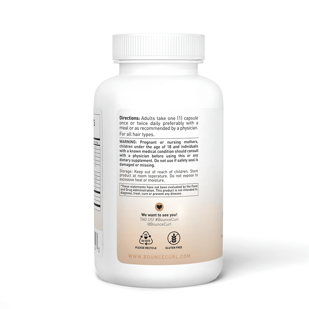 Bounce Curl Hair Vitamins with Nigella Sativa - 60 Capsules-Hair Vitamin-Beauty and hair supply