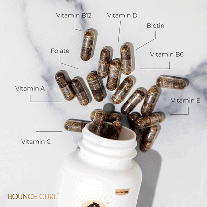 Bounce Curl Hair Vitamins with Nigella Sativa - 60 Capsules-Hair Vitamin-Beauty and hair supply