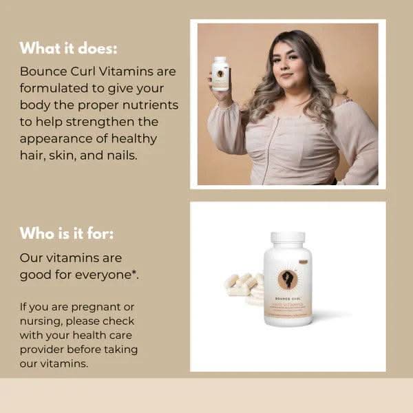 Bounce Curl Hair Vitamins with Nigella Sativa - 60 Capsules-Hair Vitamin-Beauty and hair supply