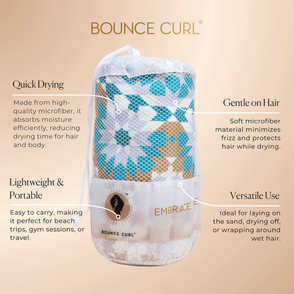 Bounce Curl Micro-fiber Beach Towel - Limited Edition-Beach Towel-Beauty and hair supply