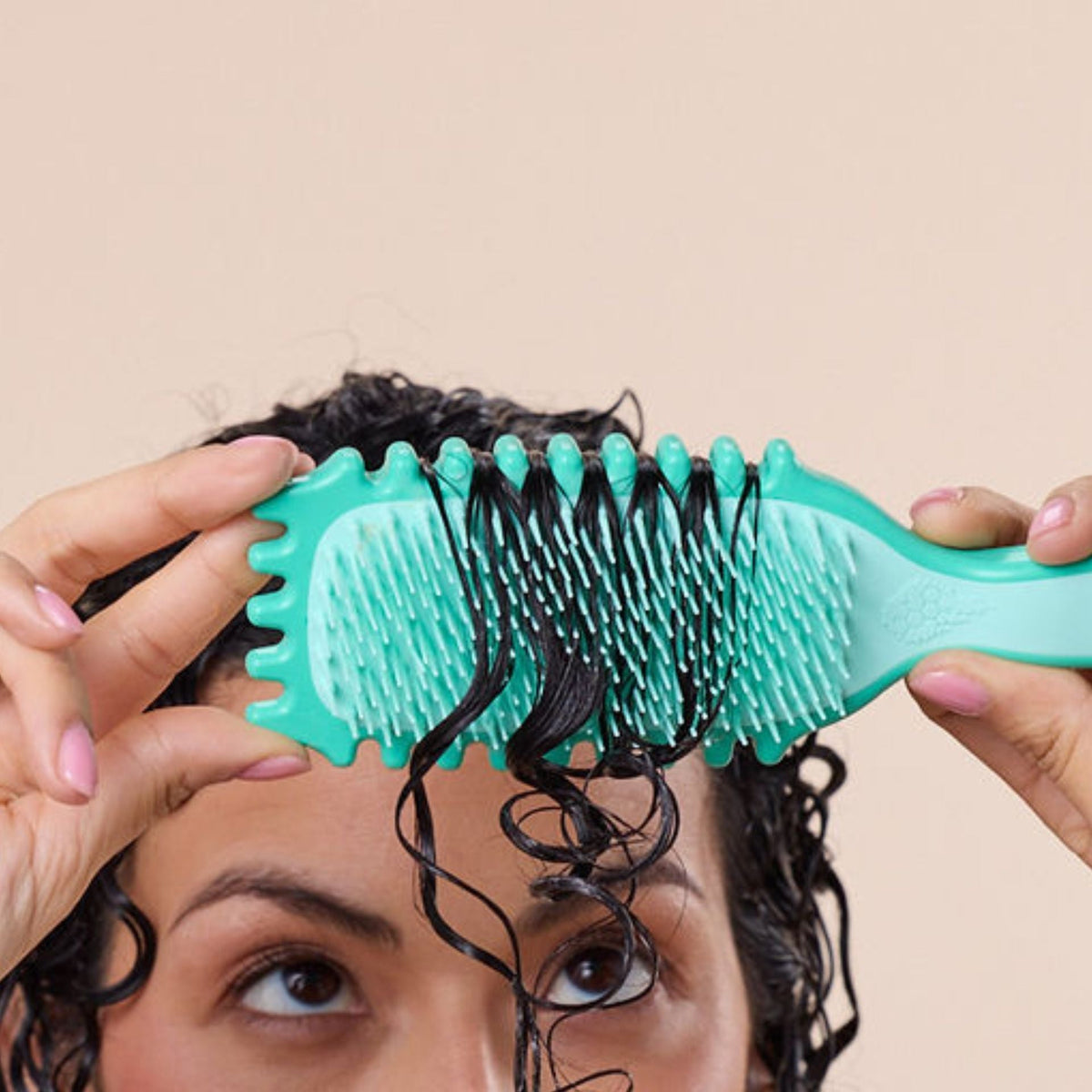 Bounce Curl Slick-Dense Define EdgeLift Brush Teal-Styling Brush-Beauty and hair supply