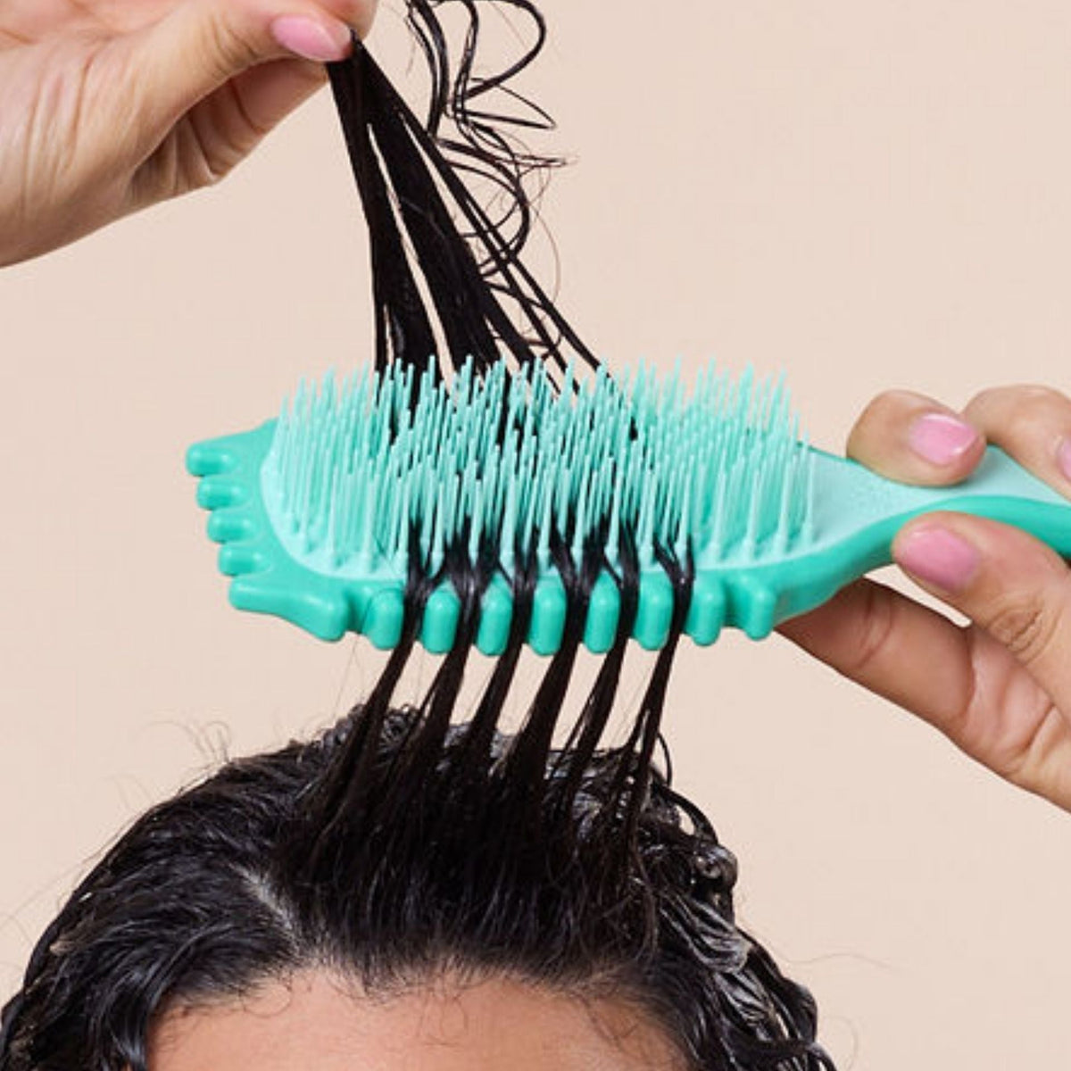 Bounce Curl Slick-Dense Define EdgeLift Brush Teal-Styling Brush-Beauty and hair supply