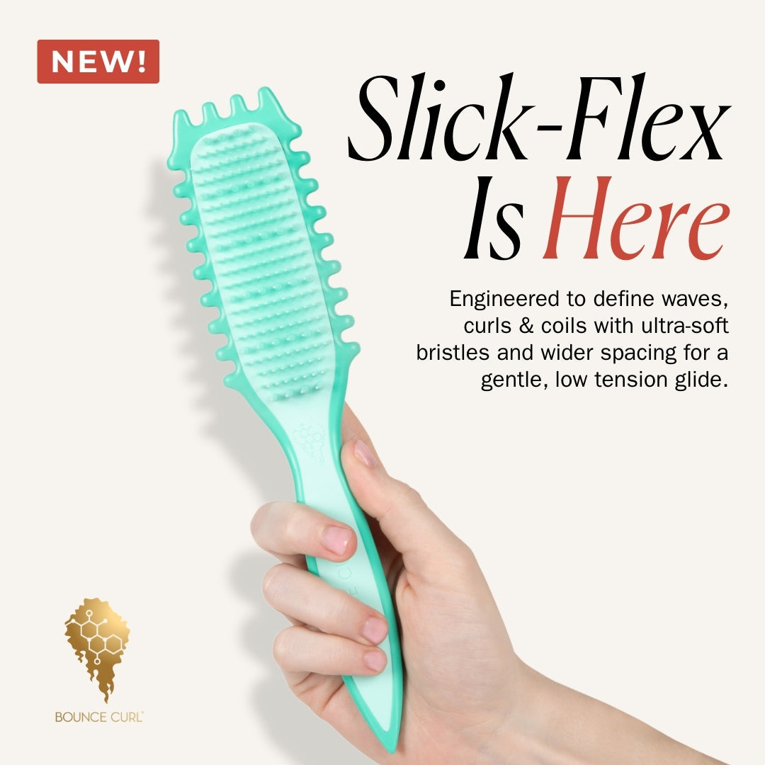 Bounce Curl Slick-Flex Define EdgeLift Brush Teal-Styling Brush-Beauty and hair supply