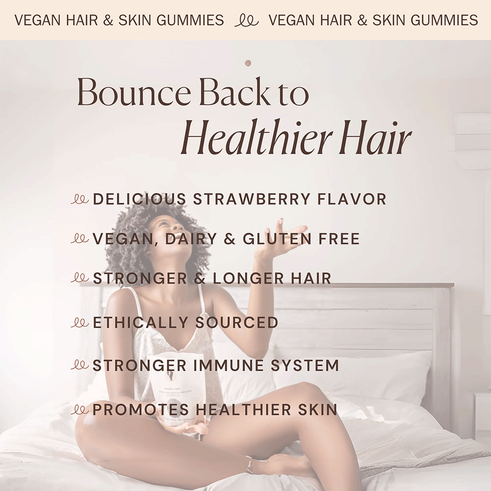 Bounce Curl Vegan Collagen Boosting Hair &amp; Skin Gummies-Supplement-Beauty and hair supply