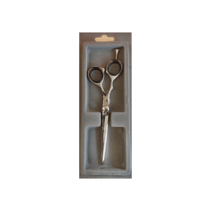 Bravo Pak Silver Plated Stainless Steel Razor Scissors 6.6 inches - Beauty and Hair Supply