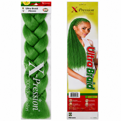 X-Pression Ultra Braids Non-Stretched Kanekalon Braiding Hair 82"