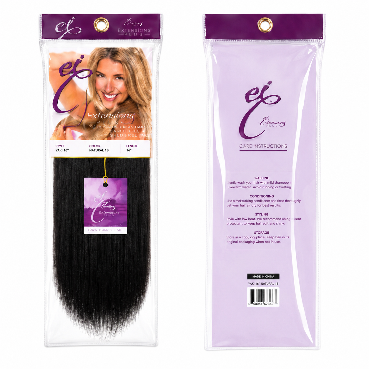 Ei Luxury 100% Unprocessed Virgin human hair Clip-in
