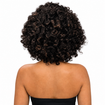 Black Angle Rohee - Synthetic Short Spiral Curly Hair Wig
