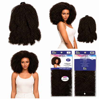 Darbro Doja Style Afro kinky bulk Synthetic Hair 24