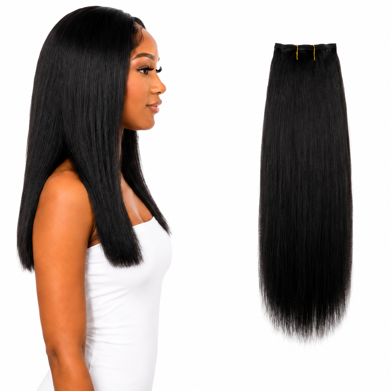 Ei Luxury 100% Human Hair 7 Pcs Clip-in Extensions 18"