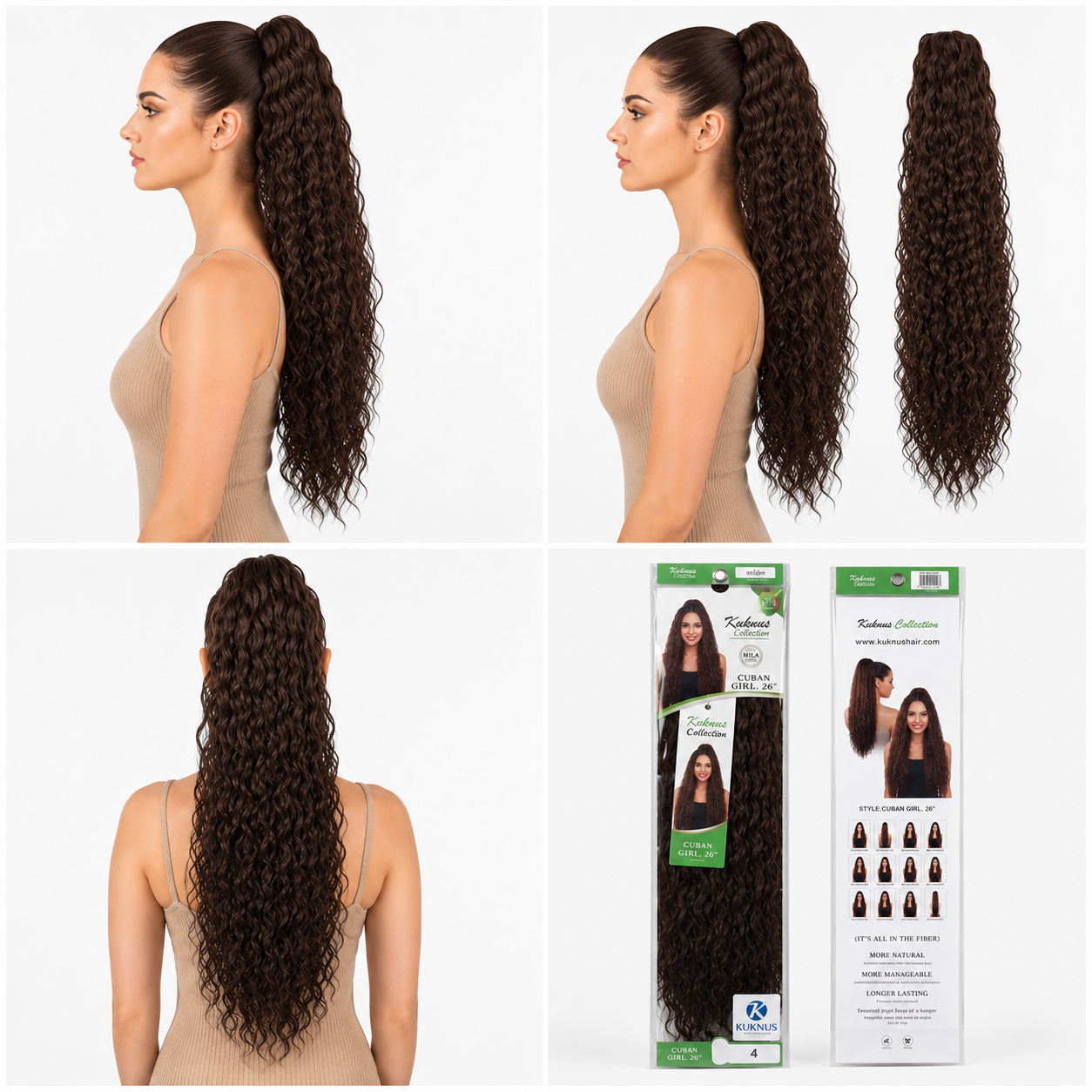 Kuknus Ponytail Style Cuban Girl 30&