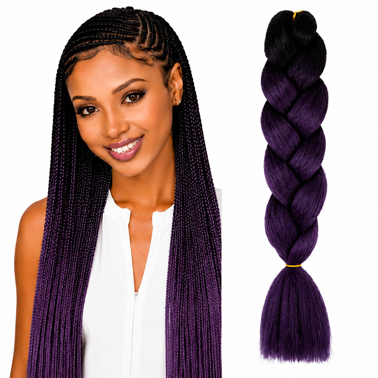 X-Pression Ultra Braids Non-Stretched Kanekalon Braiding Hair 82"